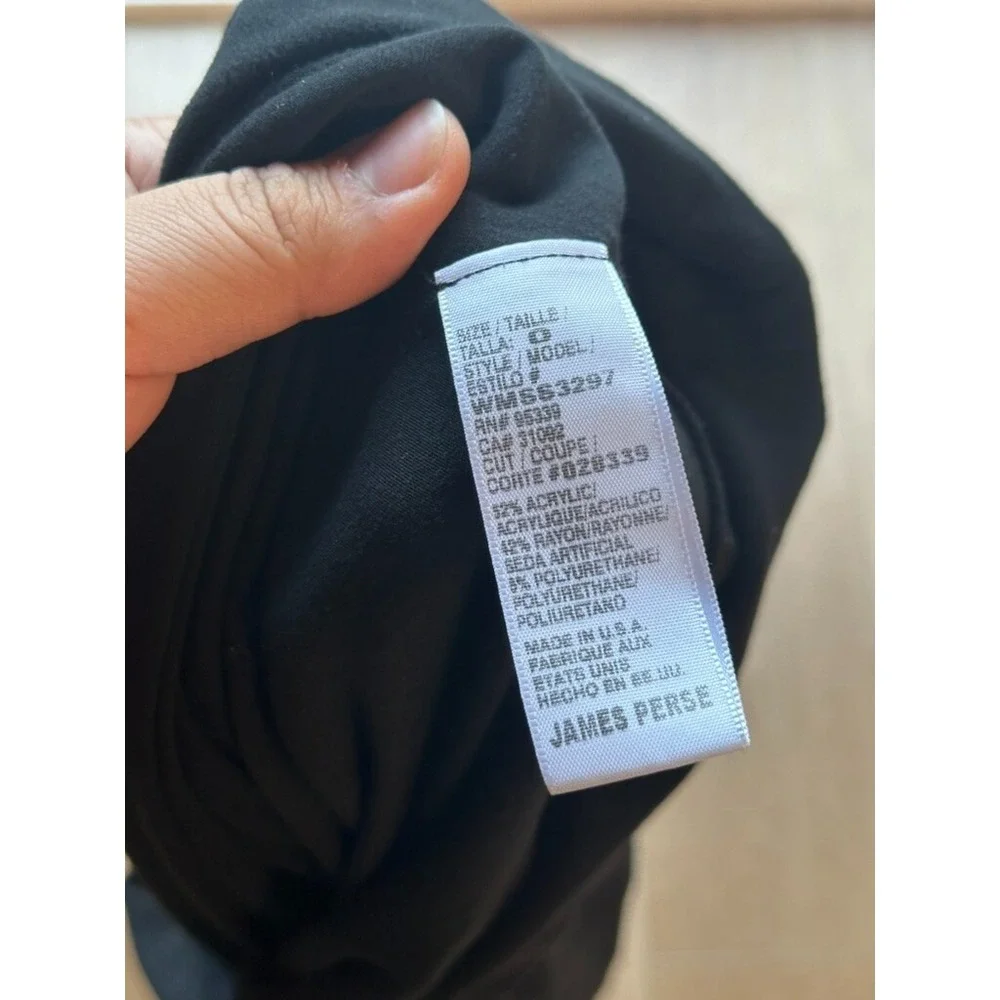 James Perse Super Soft Touch Sueded Pullover Black Size 0 - WMSS3297